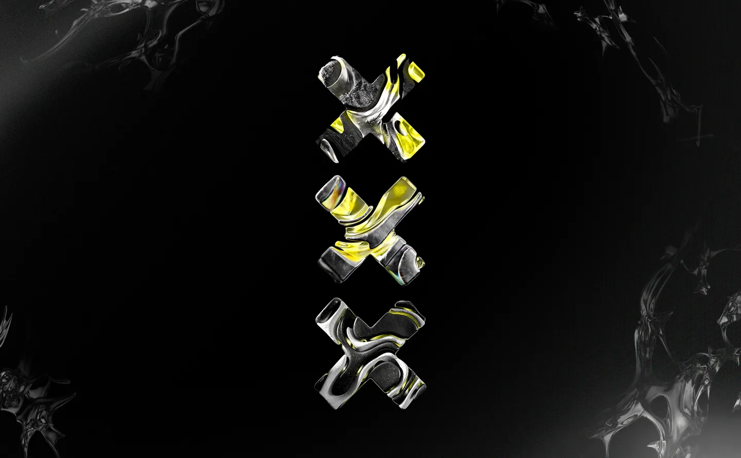 Key visual officiel de l'Amsterdam Dance Event 2026 : le XXX des 30 ans, du 21 au 25 octobre
