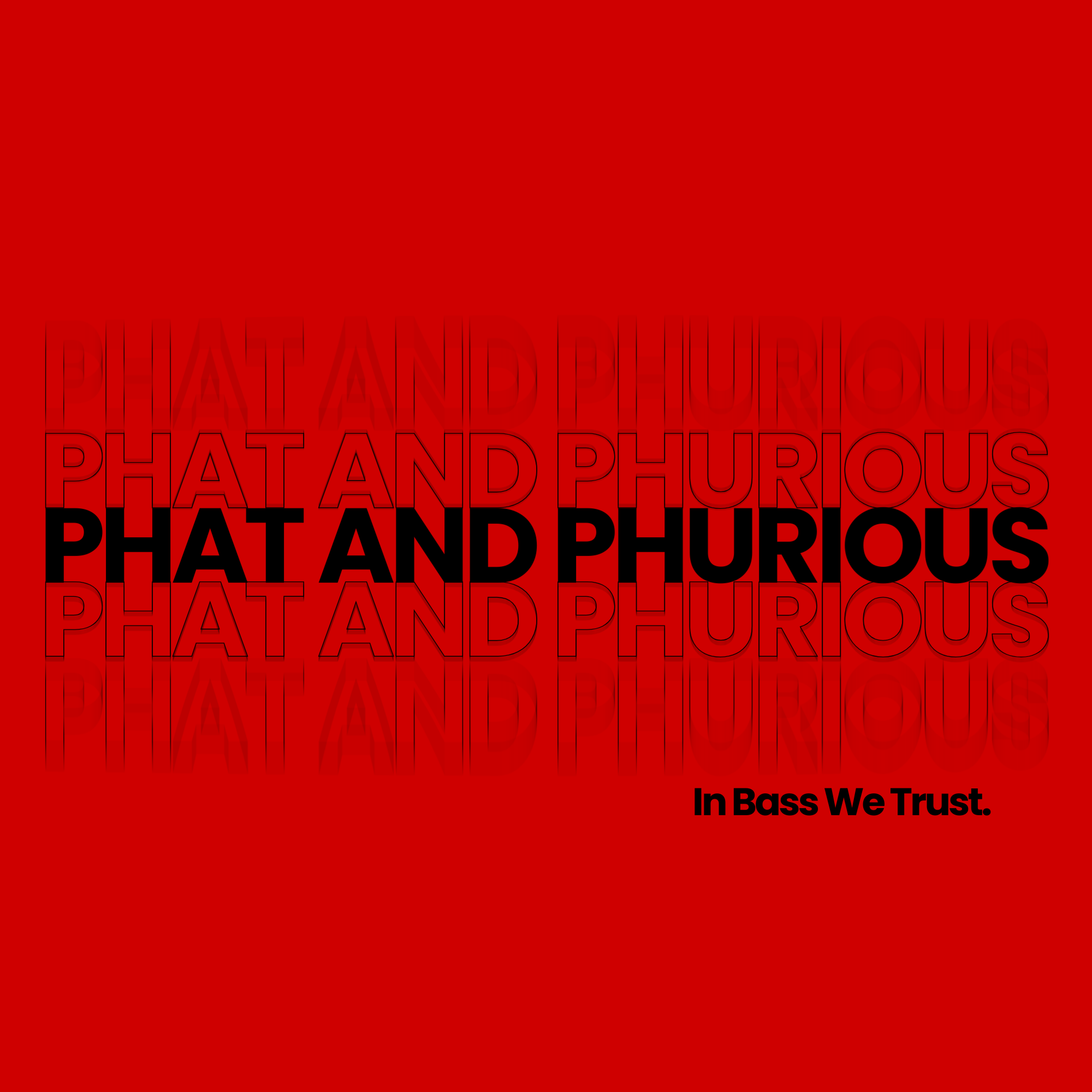 Phat & Phurious FM — logo fond rouge noir